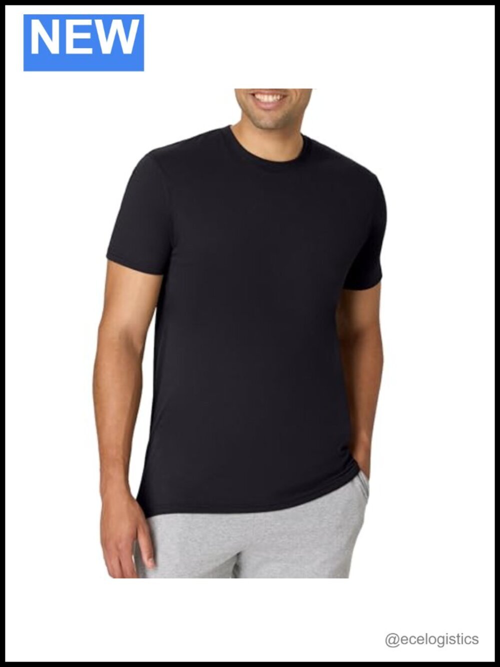 Men's Tri-Blend Lightweight Short Sleeve Crewneck T-Shirt